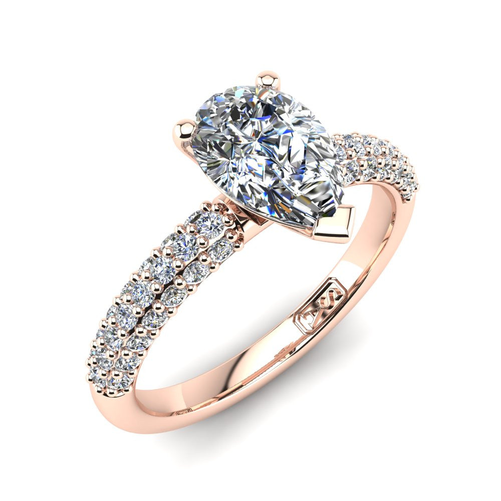 'Kylie' Pear Cut Engagement Ring