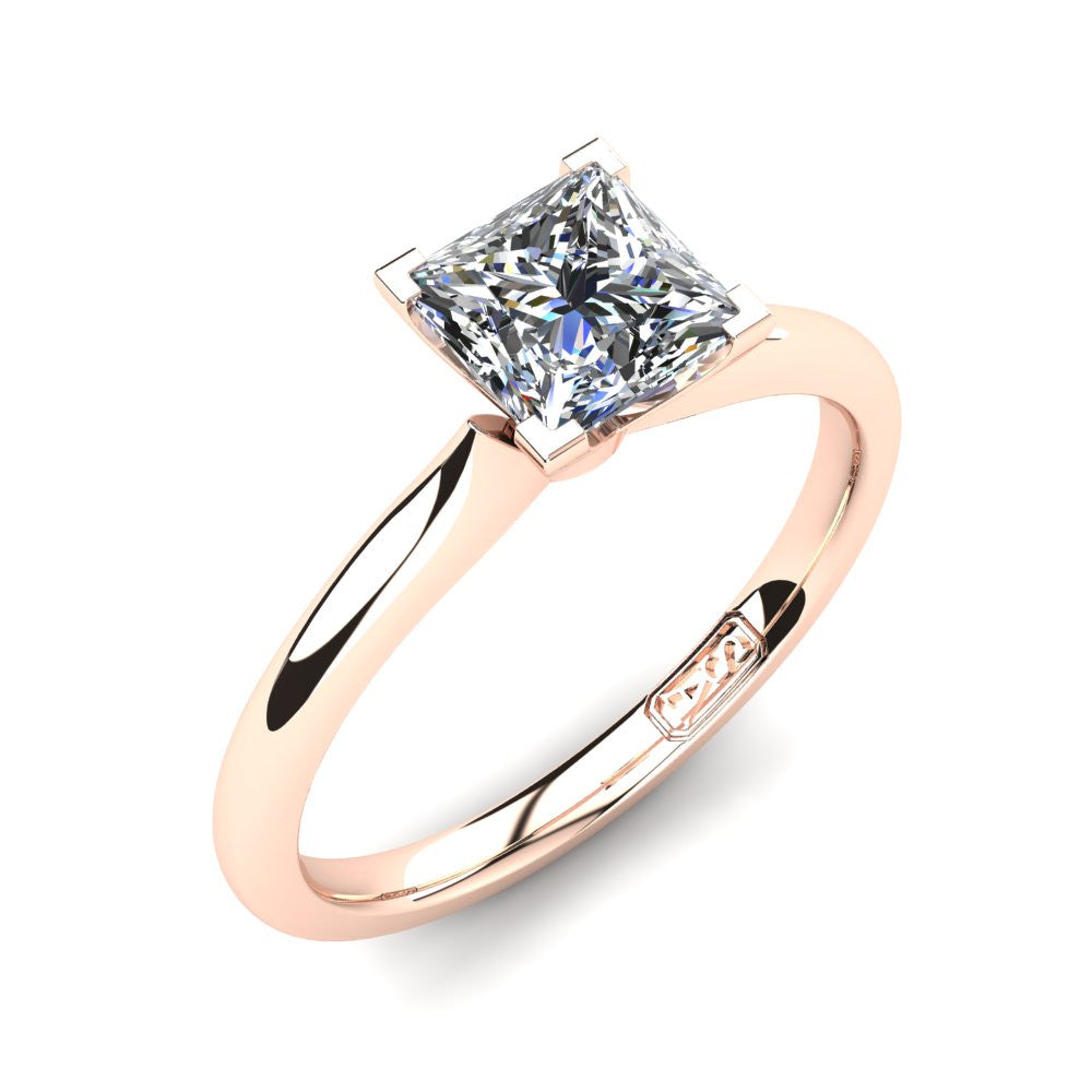 'Delta' Princess Cut Engagement Ring