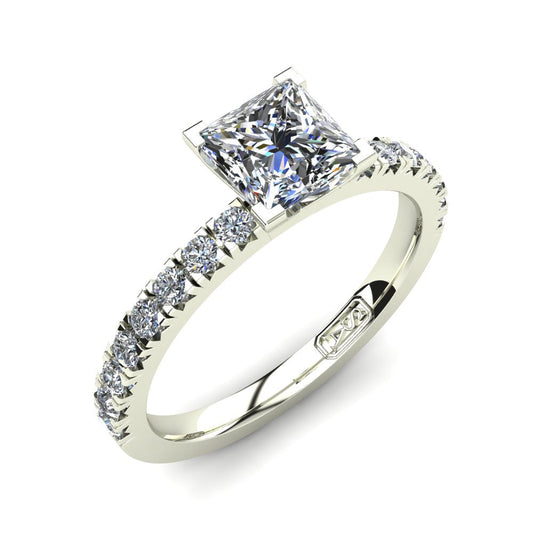 'Emily' Princess Cut Engagement Ring
