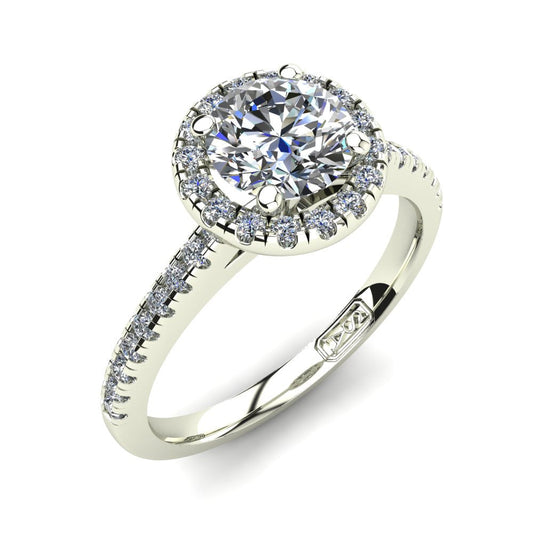 'Jenna' Round Brilliant Cut Engagement Ring