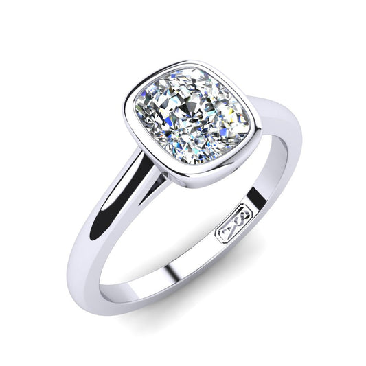 'Abbie' Cushion Cut Engagement Ring
