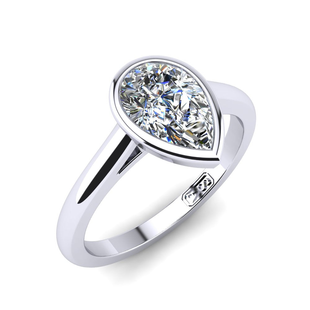 'Abbie' Pear Cut Engagement Ring