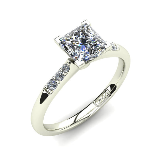 'Hope' Princess Cut Engagement Ring