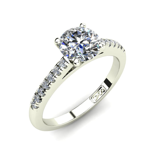 'Julia' Round Brilliant Cut Engagement Ring