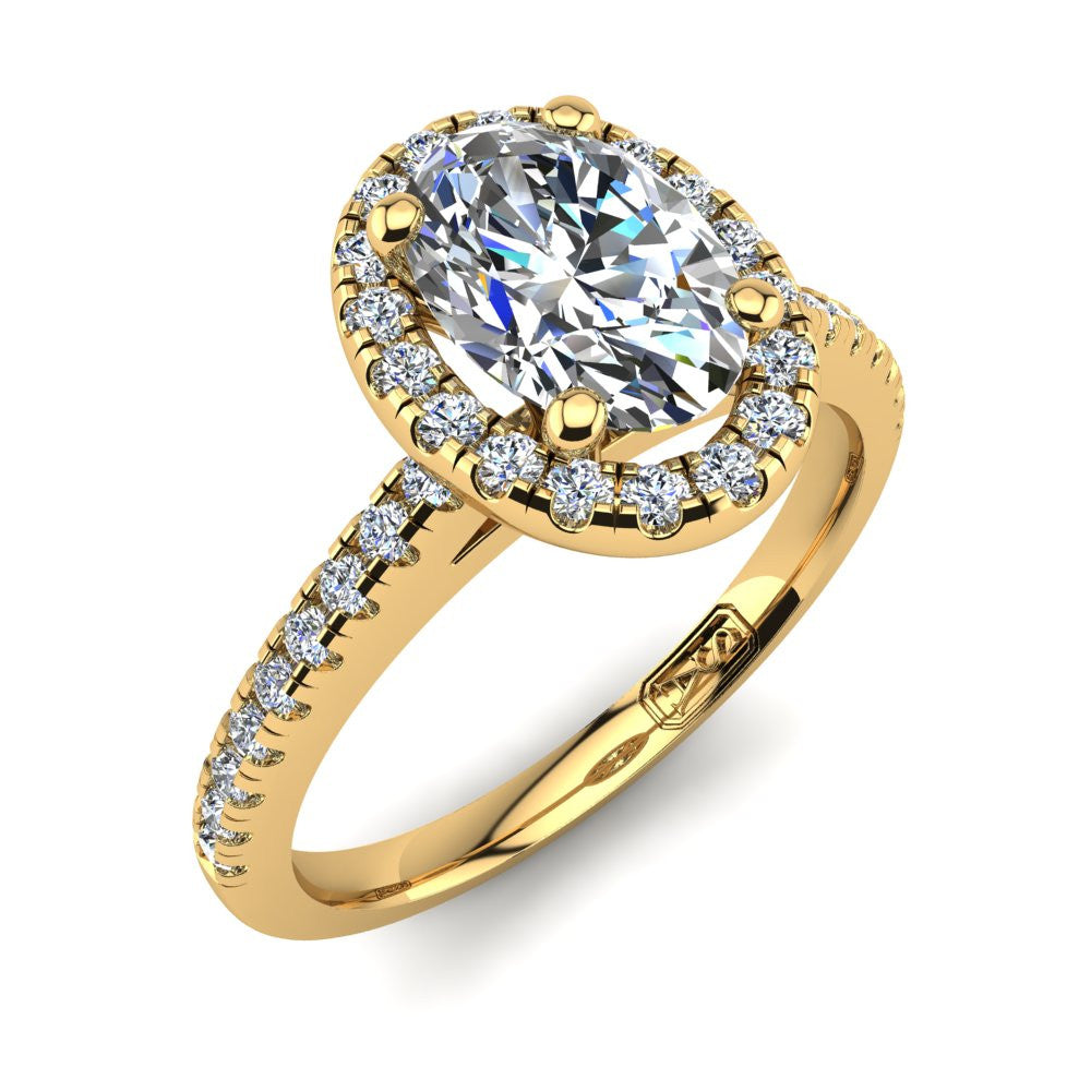 'Jenna' Oval Cut Engagement Ring