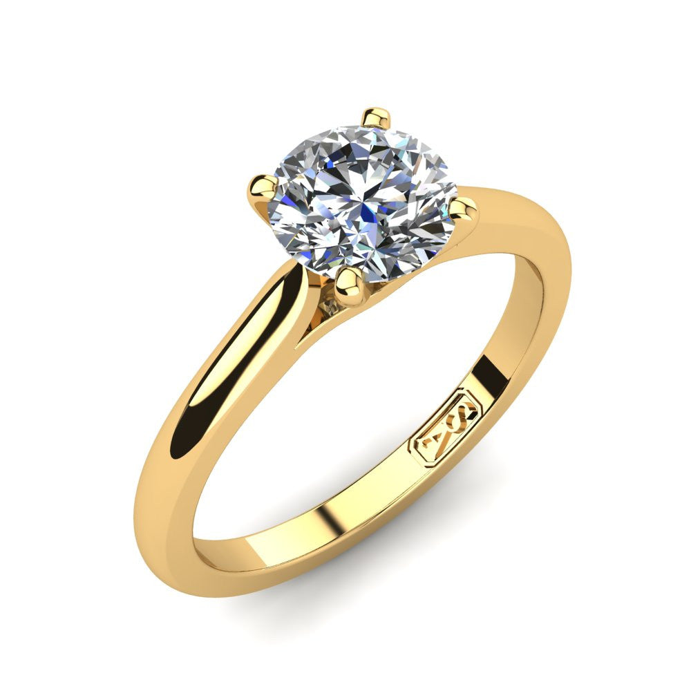 'Katie' Round Brilliant Cut Engagement Ring