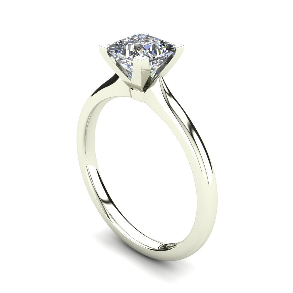 'Delta' Princess Cut Engagement Ring