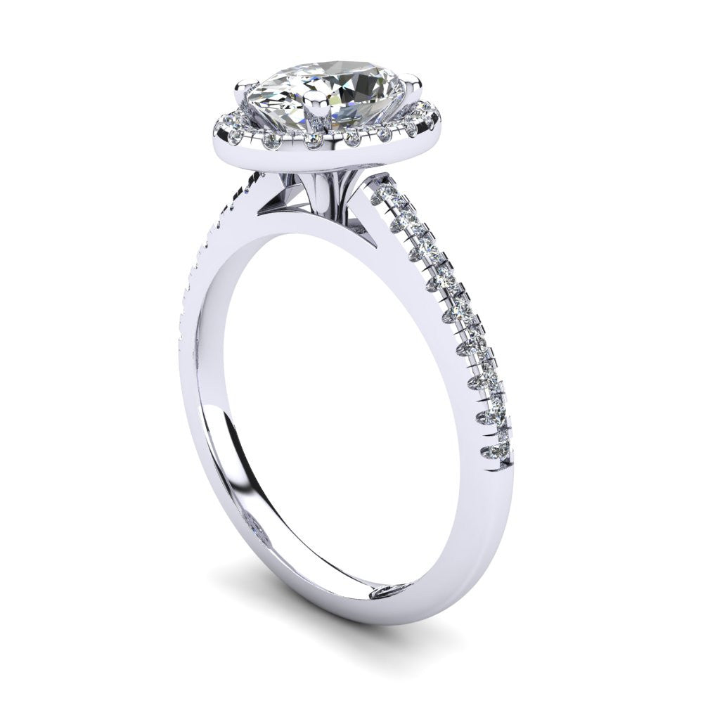 'Jenna' Oval Cut Engagement Ring