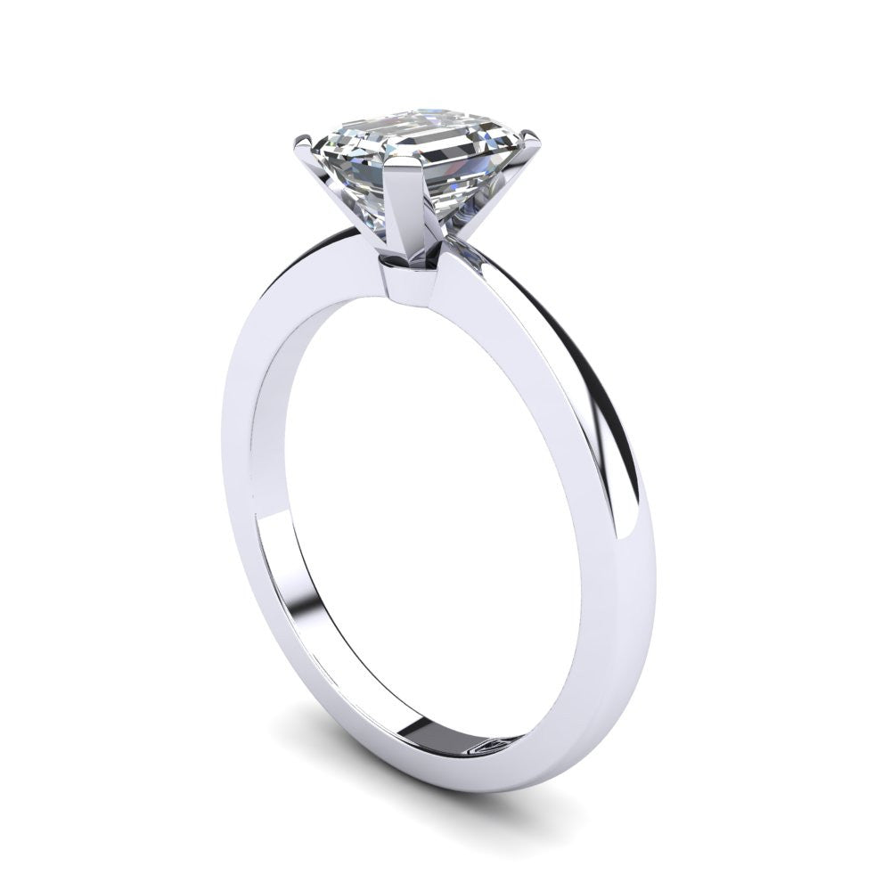 'Grace' Emerald Cut Engagement Ring