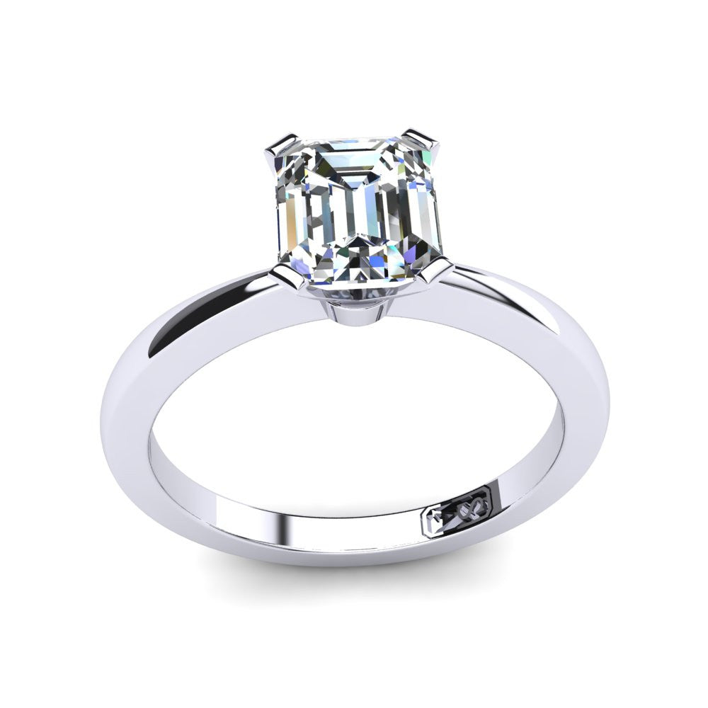 'Grace' Emerald Cut Engagement Ring