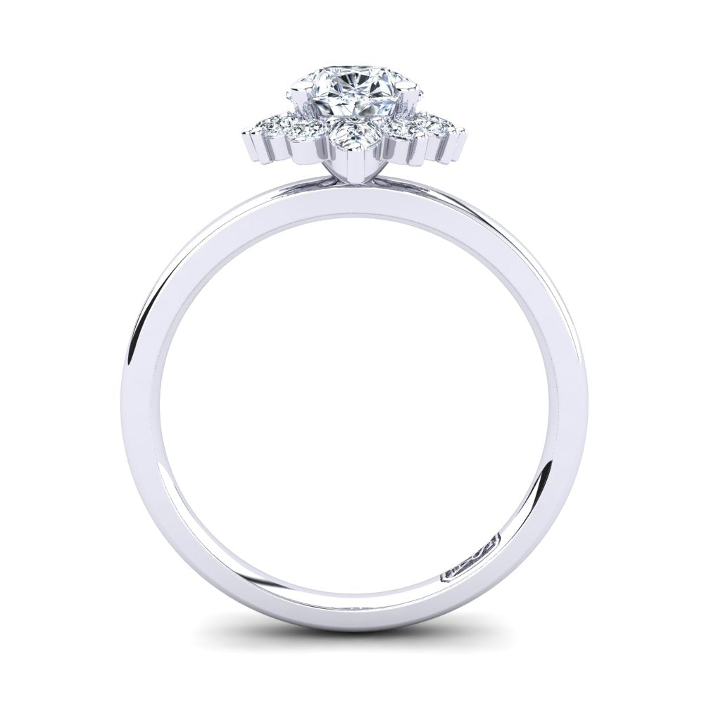 'Ariel' Pear Cut Engagement Ring