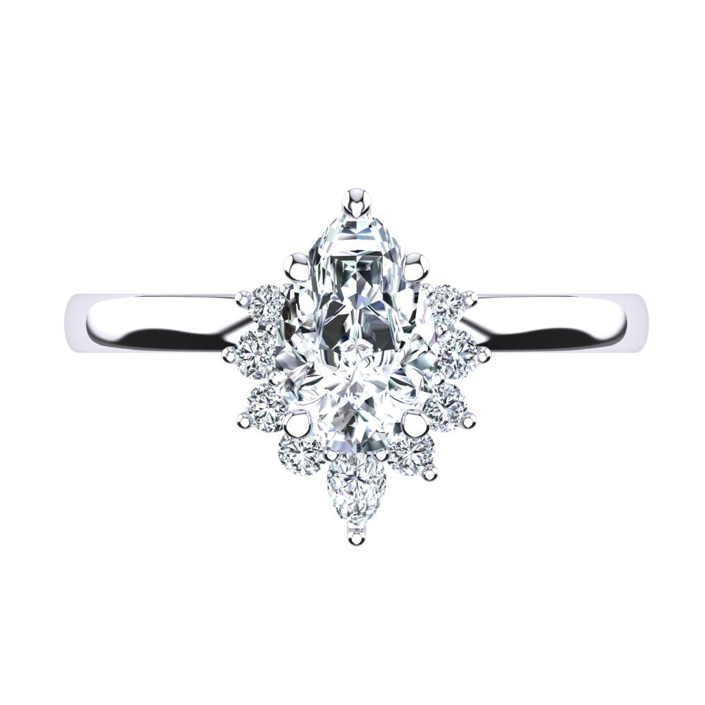 'Ariel' Pear Cut Engagement Ring