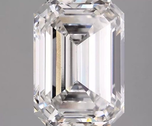 3.12ct Emerald cut Lab Grown Diamond F VS1