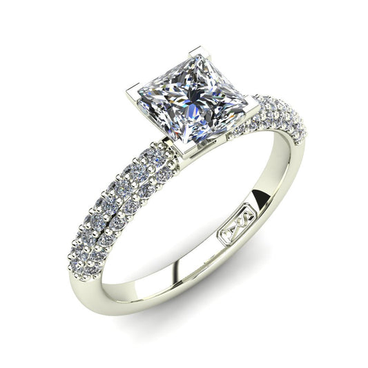 'Kylie' Princess Cut Engagement Ring